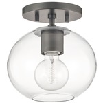 Margot Semi Flush Ceiling Light - Old Bronze / Clear