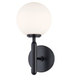 Mina Wall Light - Black / Opal