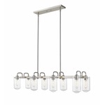 Delaney Island Pendant - Brushed Nickel / Clear