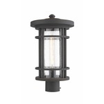 Jordan Outdoor Post Light - Oil Rubbed Bronze / Clear Seedy