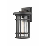 Jordan Outdoor Wall Sconce - Oil Rubbed Bronze / Clear Seedy