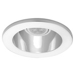 Low Voltage 4IN RD Premium Open Reflector Downlight Trim - Brushed Nickel / Specular Clear