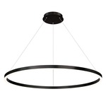 Spunto Chandelier - Black / Opal White