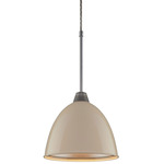 Classic Pendant - Matte Chrome / Ivory