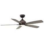 Doren Ceiling Fan with Light - Matte Greige / Opal