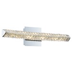 Aries Wall Sconce - Chrome / Firenze Clear