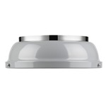 Duncan Ceiling Light Fixture - Chrome / Gray