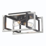 Tribeca Ceiling Light Fixture - Black / Pewter