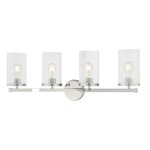 Liberty Bathroom Vanity Light - Chrome / Clear