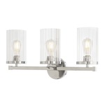 Liberty Bathroom Vanity Light - Chrome / Clear