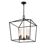 Scatola Chandelier - Aged Gold Brass