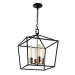 Scatola Chandelier - Aged Gold Brass