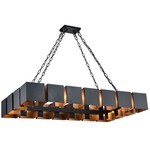 Mattone Chandelier - Matte Black