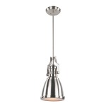 Cresswell Tall Pendant - Brushed Nickel / Frosted
