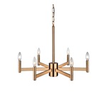 Euryale Chandelier - Aged Gold Brass