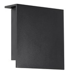 Square Outdoor Wall Sconce - Black / White
