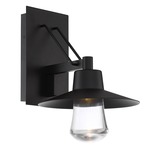 Suspense Outdoor Wall Light - Black / Clear