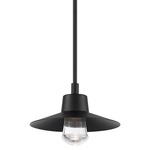 Suspense Outdoor Pendant - Black / Clear