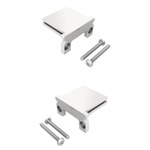 LCS.3 Surface Mount Light Channel End Caps (Pair) - Satin Aluminum