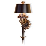 The Duke Wall Sconce - Black / Black