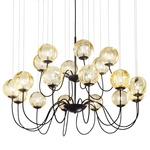 Puppet Chandelier - Chrome / Amber