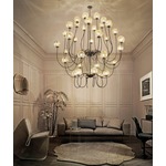 Puppet Chandelier - Chrome / Amber