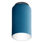 Aspen C17 Ceiling Light - Black / Aqua