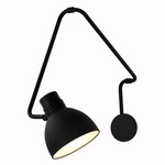 System W Swing Arm Wall Sconce - Matte Black