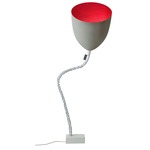 Matt Flower Cemento Floor Lamp - Grey Cement / Red