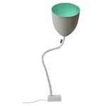 Matt Flower Cemento Floor Lamp - Grey Cement / Turquoise