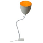 Matt Flower Cemento Floor Lamp - Grey Cement / Orange