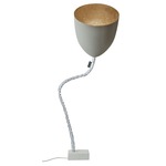 Matt Flower Cemento Floor Lamp - Grey Cement / Bronze