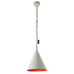 Matt Jazz Cemento Pendant - Grey Cement / Red