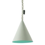 Matt Jazz Cemento Pendant - Grey Cement / Turquoise