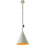 Matt Jazz Cemento Pendant - Grey Cement / Orange