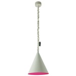 Matt Jazz Cemento Pendant - Grey Cement / Magenta