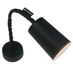 Matt Paint Lavagna Wall Sconce - Black Chalkboard / White