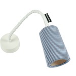 Trame Paint Stripe Wall Sconce - White / Blue Stripe