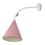 Trame Jazz Stripe Wall Sconce - White / Red Stripe