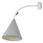 Trame Jazz Stripe Wall Sconce - White / Purple Stripe