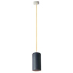 Be.Pop Candle 1 Pendant - Yellow / Dark Blue