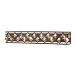 Armand Bathroom Vanity Light - Weathered Bronze / Amber