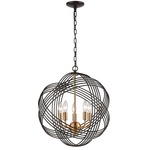 Concentric Pendant - Oil Rubbed Bronze / Clear