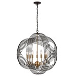 Concentric Pendant - Oil Rubbed Bronze / Clear