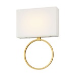 Chassel Wall Sconce - Honey Gold / White