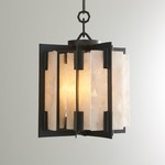 Quartz Hall Pendant - Bronze / Natural