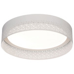 Ash Ceiling Light - White / White