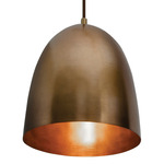 Brooklyn Pendant - Antique Brass