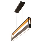 Echo Linear Pendant - Black / Gold