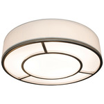 Reeves Ceiling Light - Satin Nickel / White